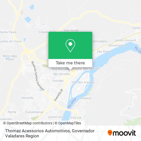 Mapa Thomaz Acessorios Automotivos