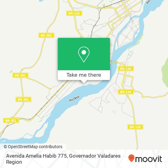 Mapa Avenida Amelia Habib 775