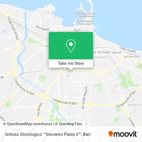 Istituto Oncologico ""Giovanni Paolo Ii"" map