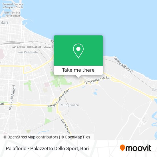 Palaflorio - Palazzetto Dello Sport map
