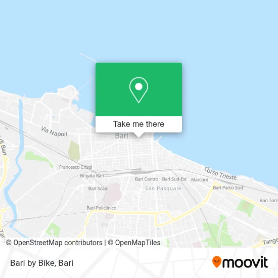 Bari by Bike map