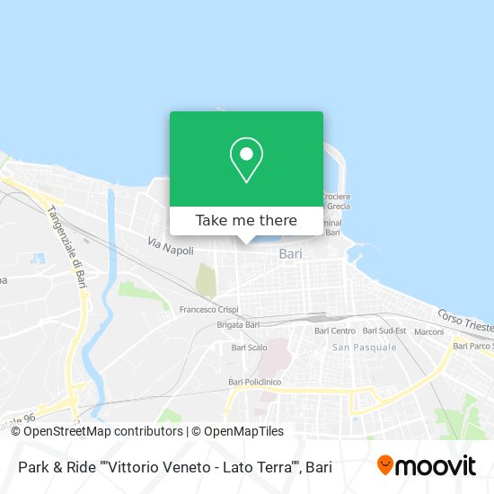 Park & Ride ""Vittorio Veneto - Lato Terra"" map