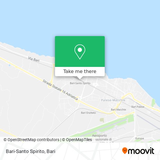 Bari-Santo Spirito map