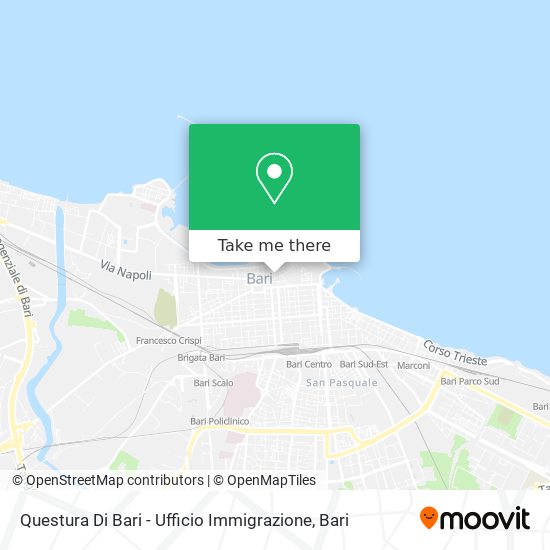 Questura Di Bari - Ufficio Immigrazione map