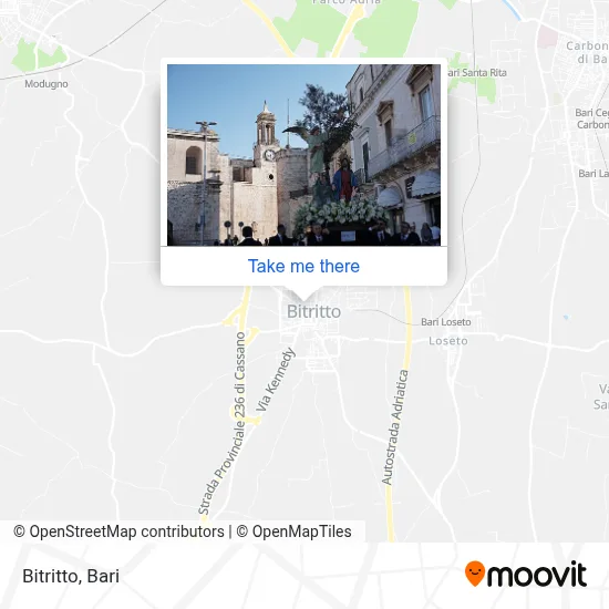 Bitritto map