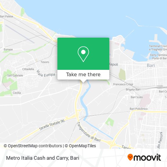 Metro Italia Cash and Carry map