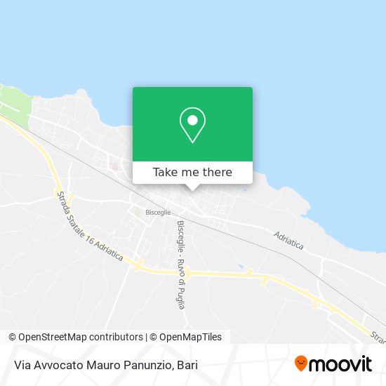 Via Avvocato Mauro Panunzio map