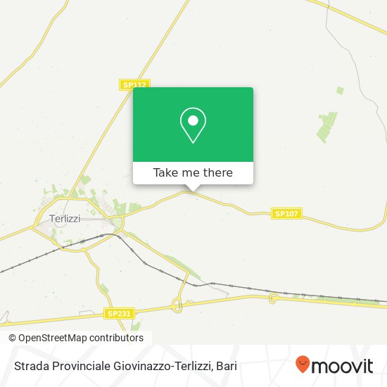 Strada Provinciale Giovinazzo-Terlizzi map