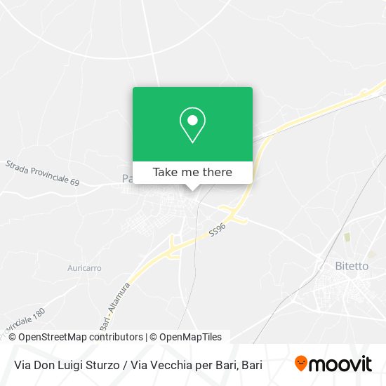 Via Don Luigi Sturzo / Via Vecchia per Bari map