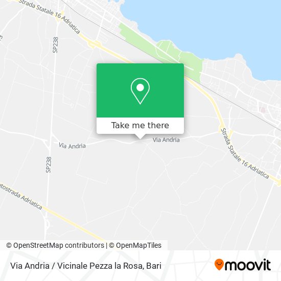 Via Andria / Vicinale Pezza la Rosa map