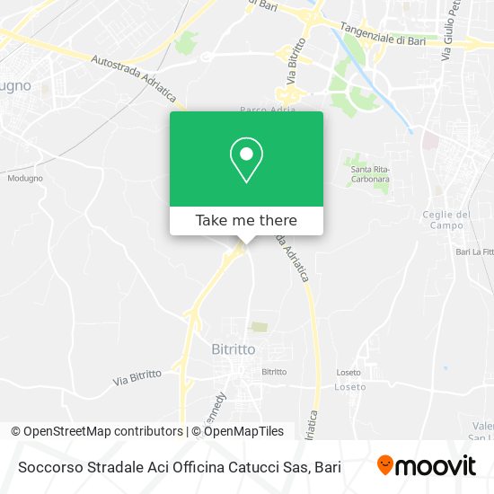 Soccorso Stradale Aci Officina Catucci Sas map