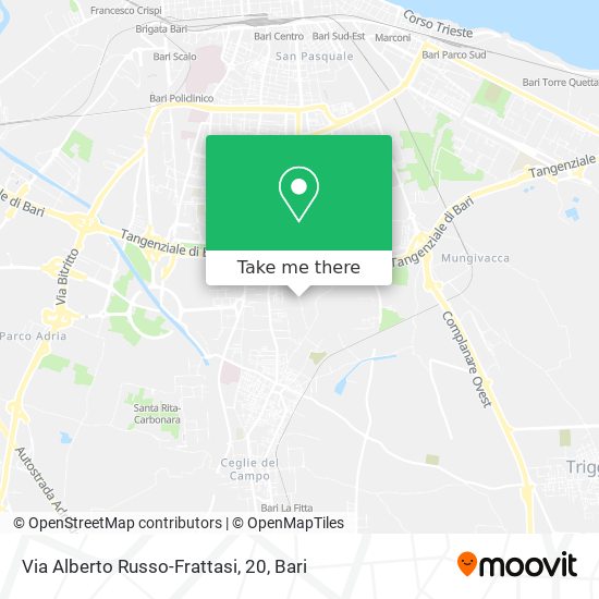 Via Alberto Russo-Frattasi, 20 map