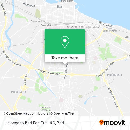 Unipegaso Bari Ecp Put L&C map