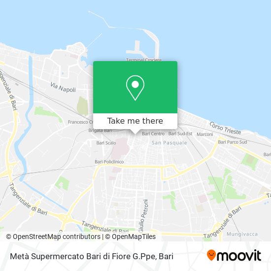 Metà Supermercato Bari di Fiore G.Ppe map