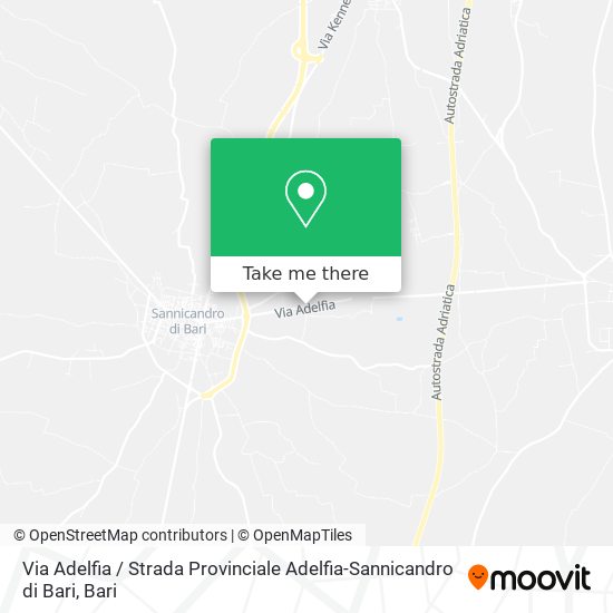 Via Adelfia / Strada Provinciale Adelfia-Sannicandro di Bari map