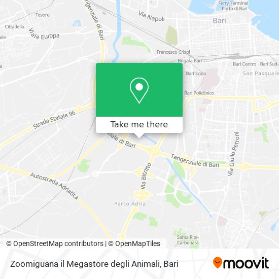 Zoomiguana il Megastore degli Animali map