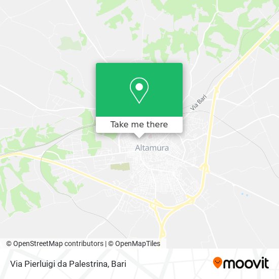 Via Pierluigi da Palestrina map