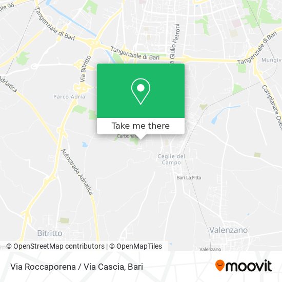 Via Roccaporena / Via Cascia map