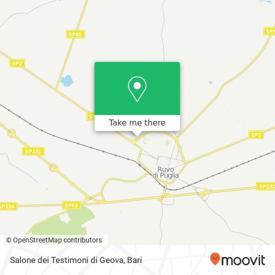 Salone dei Testimoni di Geova map