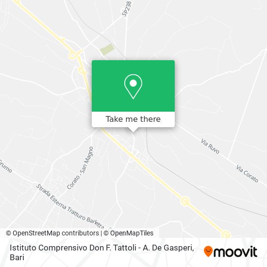 Istituto Comprensivo Don F. Tattoli - A. De Gasperi map