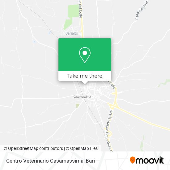 Centro Veterinario Casamassima map