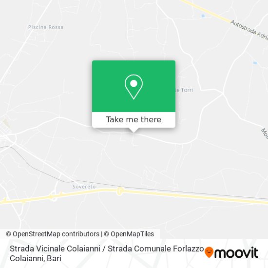 Strada Vicinale Colaianni / Strada Comunale Forlazzo Colaianni map