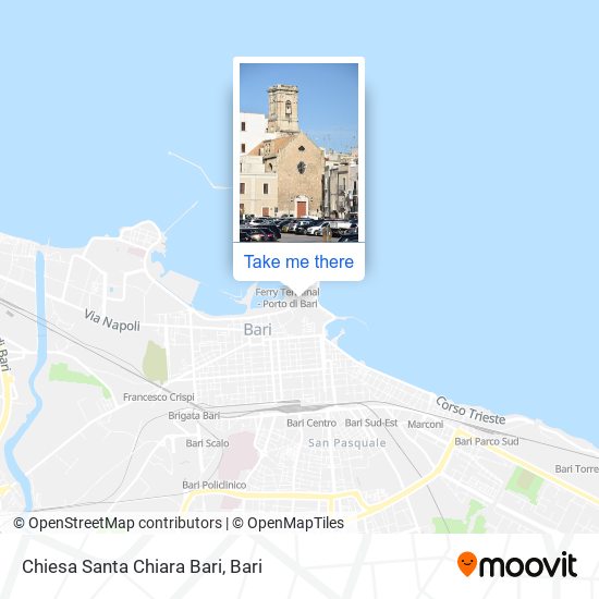 Chiesa Santa Chiara Bari map