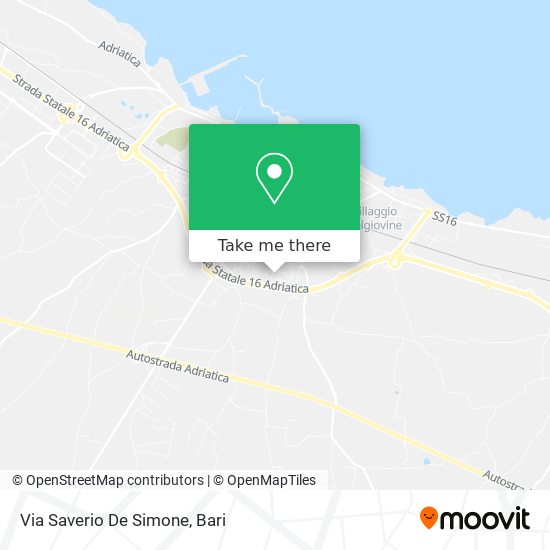 Via Saverio De Simone map