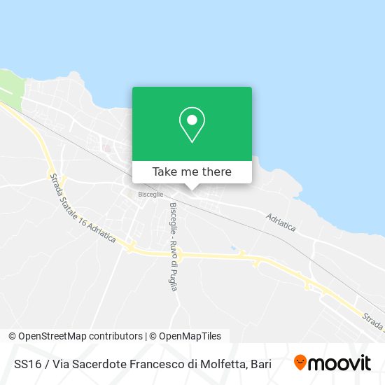 SS16 / Via Sacerdote Francesco di Molfetta map
