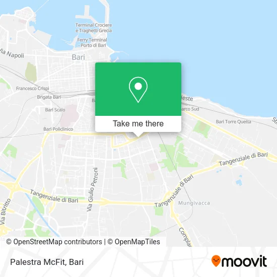 Palestra McFit map