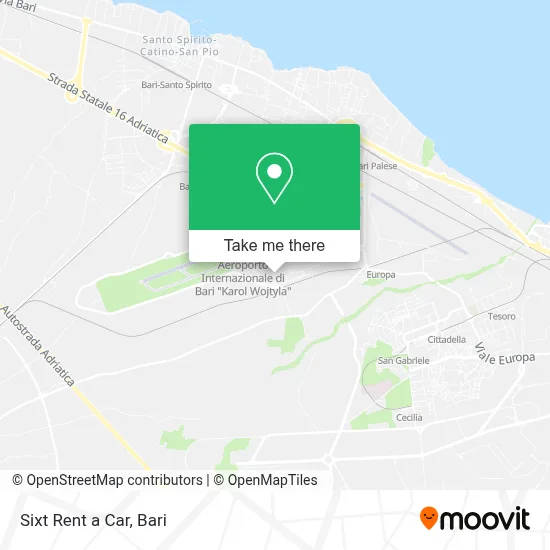 Sixt Rent a Car map