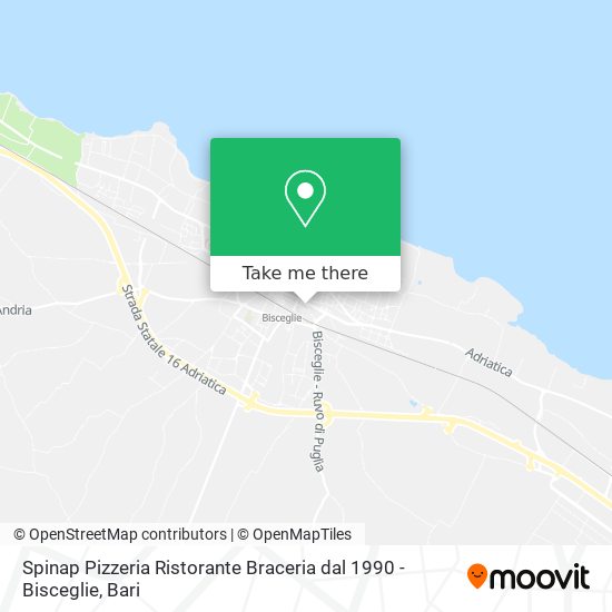 Spinap Pizzeria Ristorante Braceria dal 1990 - Bisceglie map
