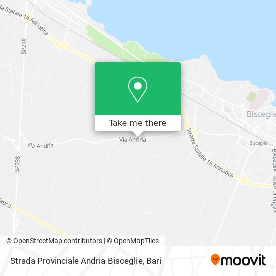 Strada Provinciale Andria-Bisceglie map