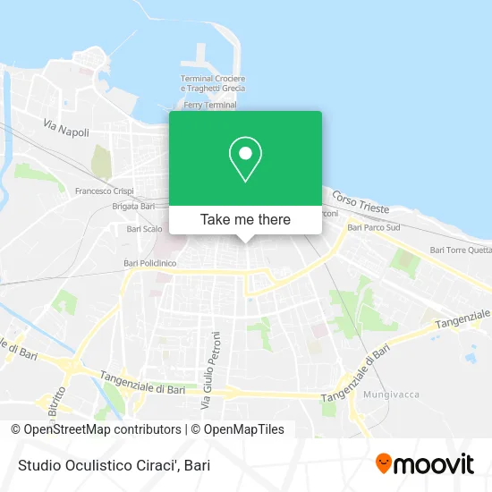 Studio Oculistico Ciraci' map