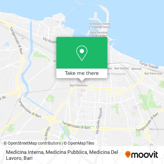 Medicina Interna, Medicina Pubblica, Medicina Del Lavoro map