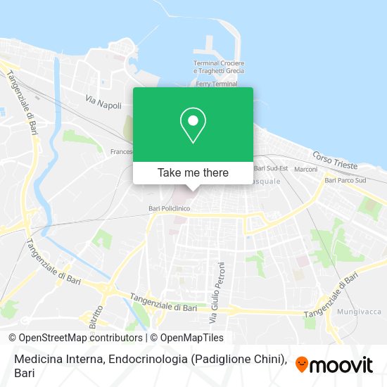 Medicina Interna, Endocrinologia (Padiglione Chini) map