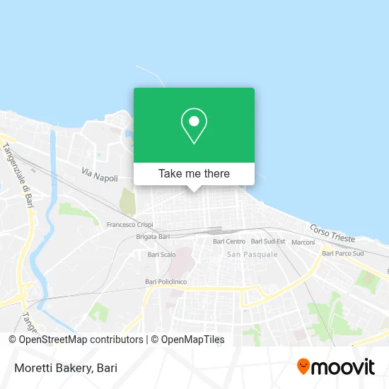 Moretti Bakery map