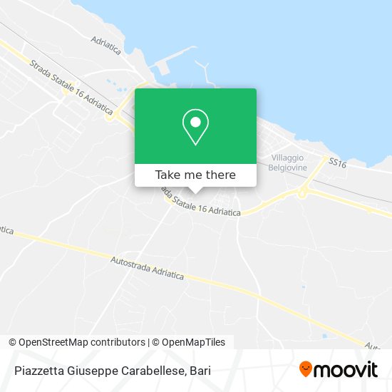 Piazzetta Giuseppe Carabellese map