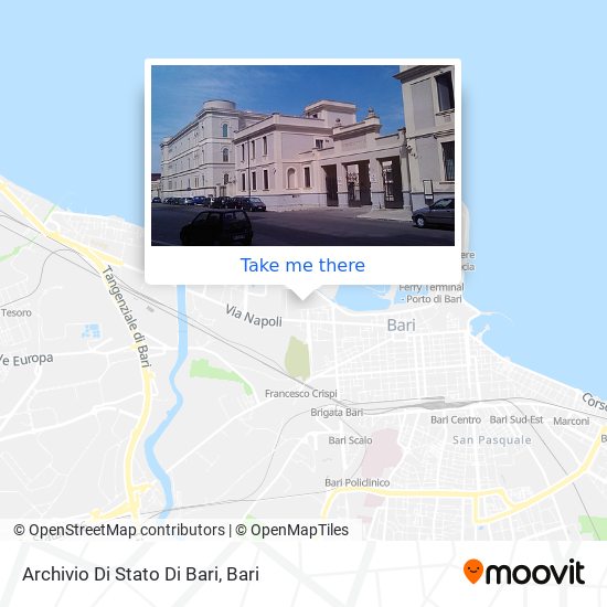 Archivio Di Stato Di Bari map