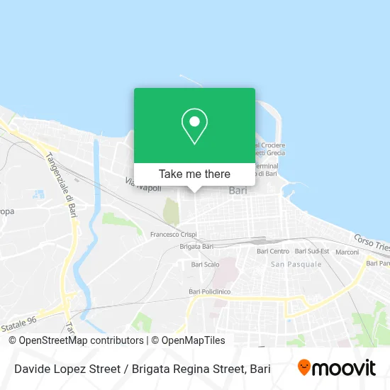 Davide Lopez Street / Brigata Regina Street map