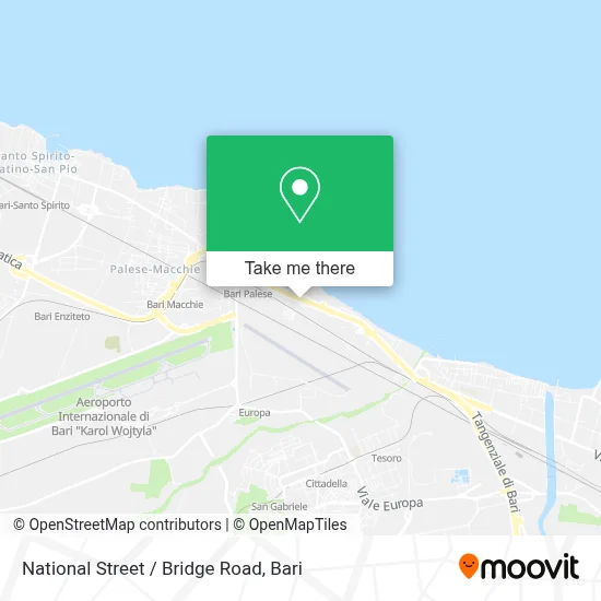 National Street / Bridge Road map