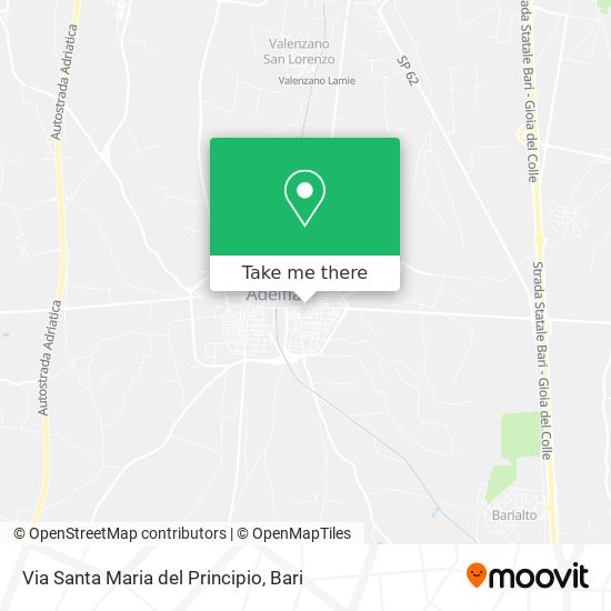 Via Santa Maria del Principio map