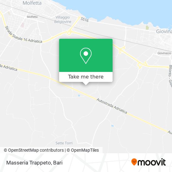 Masseria Trappeto map