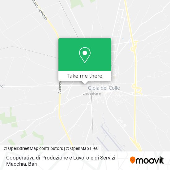 Cooperativa di Produzione e Lavoro e di Servizi Macchia map