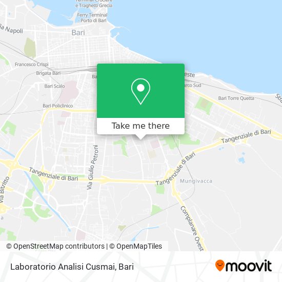 Laboratorio Analisi Cusmai map