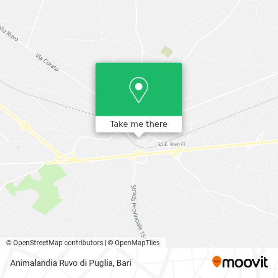 Animalandia Ruvo di Puglia map