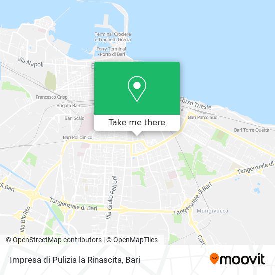Impresa di Pulizia la Rinascita map
