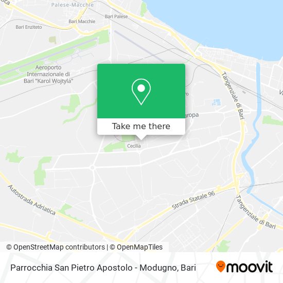 Parrocchia San Pietro Apostolo - Modugno map