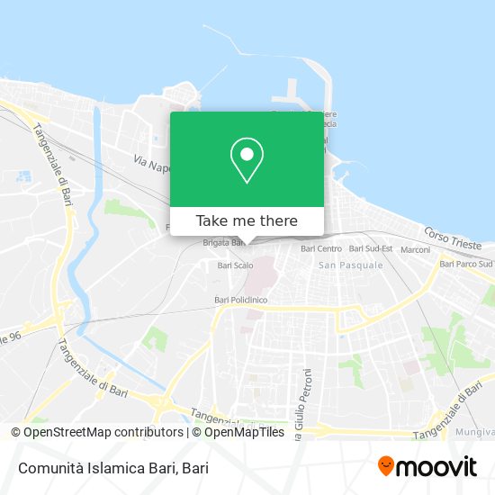 Comunità Islamica Bari map