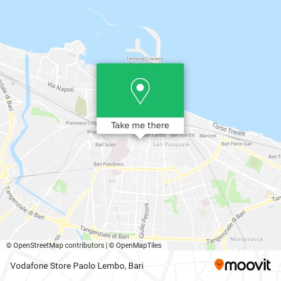 Vodafone Store Paolo Lembo map